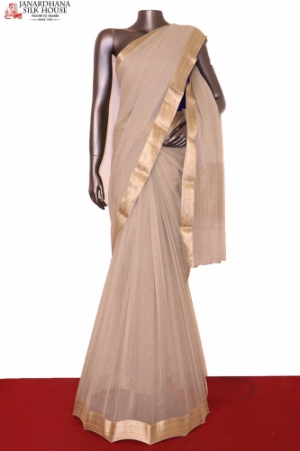 Designer Silk Chiffon Saree